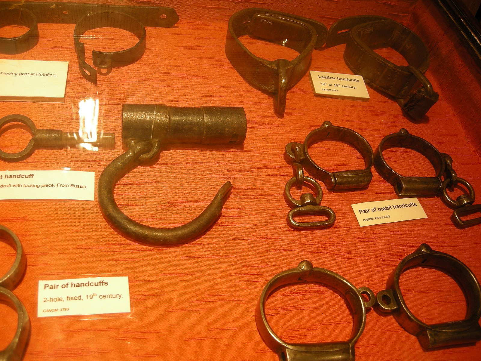 figure from Different kinds of handcuffs
